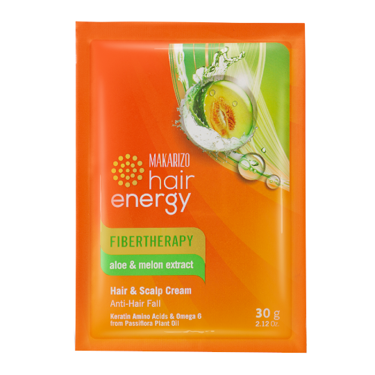 Makarizo Hair Energy Fibertherapy Hair & Scalp Creambath Aloe & Melon 30 g Makarizo Hair Energy Fibertherapy Hair & Scalp Creambath Aloe & Melon 30 g