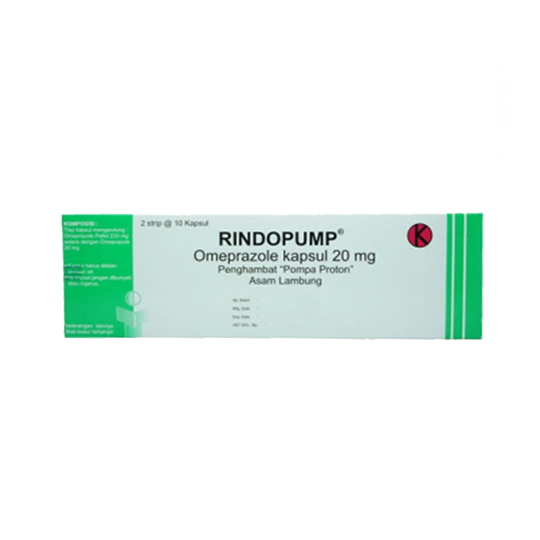 Rindopump 20 mg 10 Kapsul Rindopump 20 mg 10 Kapsul