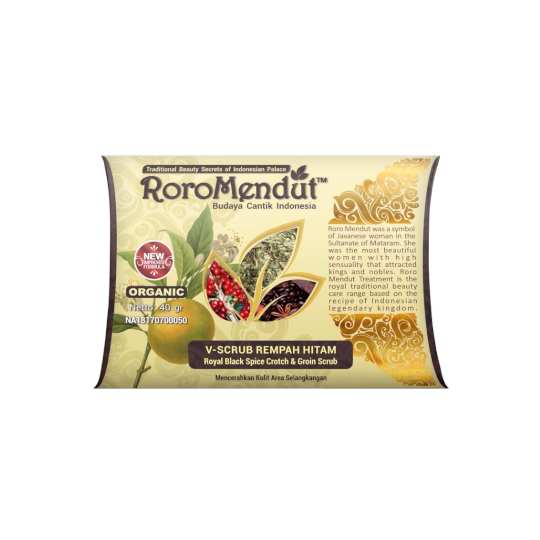 Roro Mendut V-Scrub Rempah Hitam 40 g Roro Mendut V-Scrub Rempah Hitam 40 g