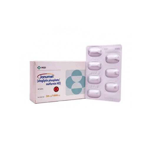 Janumet 50 mg/1000 mg 4 Strip (7 Tablet/Strip) - Obat Rutin Janumet 50 mg/1000 mg 4 Strip (7 Tablet/Strip) - Obat Rutin