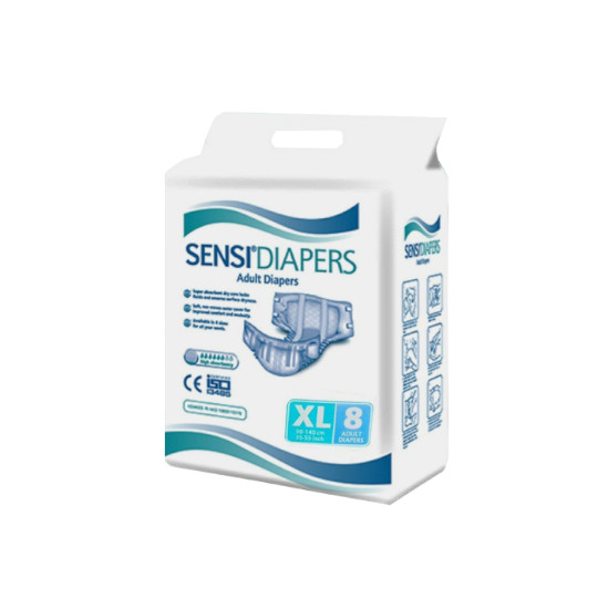 SENSI ADULT DIAPERS XL 8 PIECES SENSI ADULT DIAPERS XL 8 PIECES