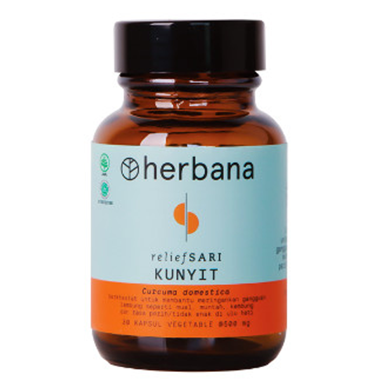 Herbana Relief Kunyit 30 Kapsul Kegunaan, Efek Samping, Dosis dan