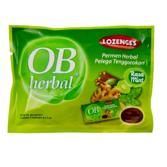 Ob Herbal Permen Rasa Mint 5 Tablet Ob Herbal Permen Rasa Mint 5 Tablet