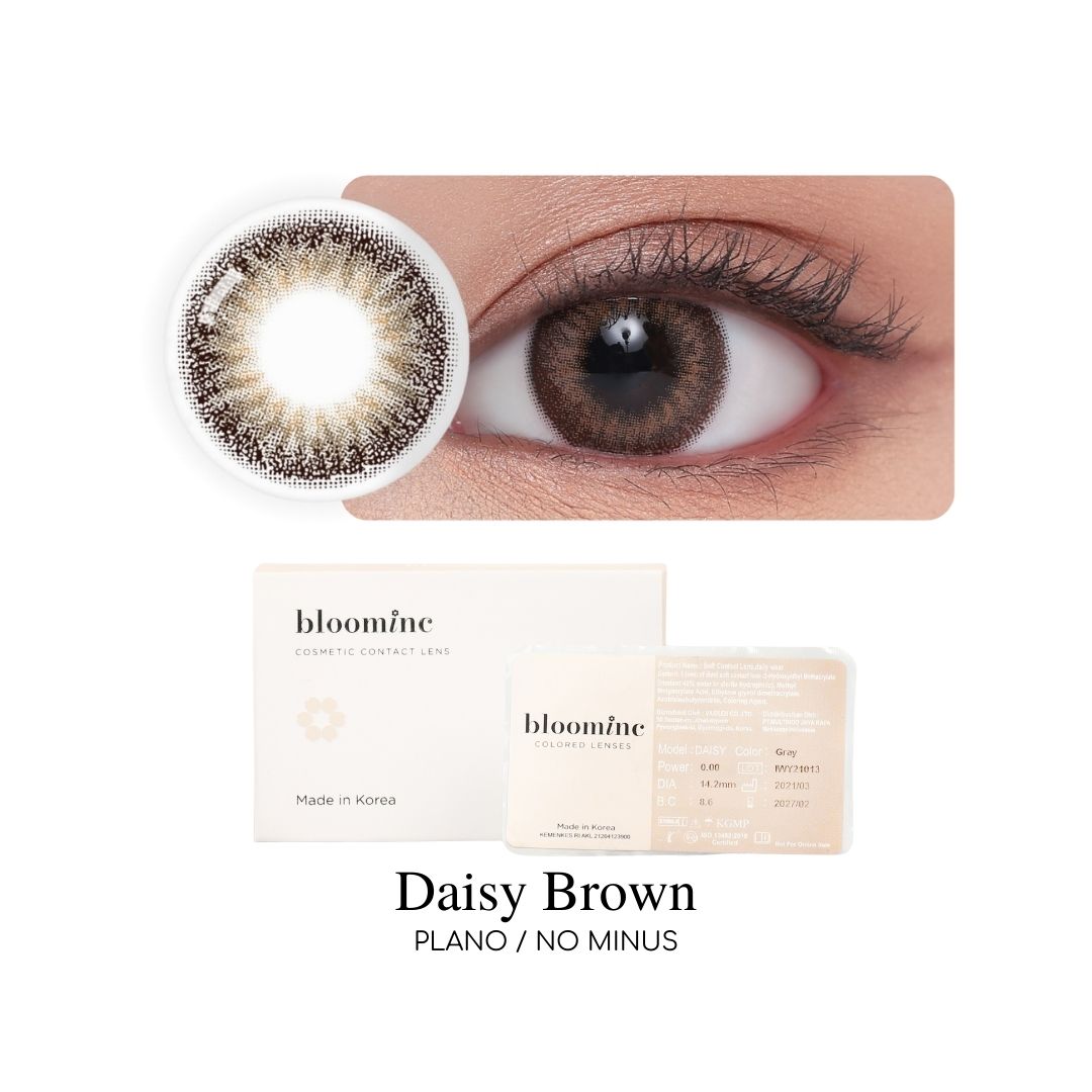 Eyesight Bloominc Daisy Brown Softlens Plano/No Minus Eyesight Bloominc Daisy Brown Softlens Plano/No Minus