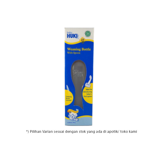 Baby Huki Bottle Weaning with Spoon 125 ml Baby Huki Bottle Weaning with Spoon 125 ml