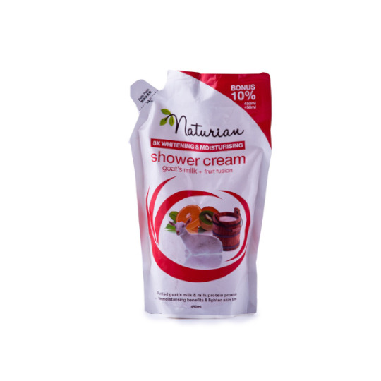 NATURIAN SHOWER CREAM FRUIT FUSION & GOATS MILK 450 ML NATURIAN SHOWER CREAM FRUIT FUSION & GOATS MILK 450 ML