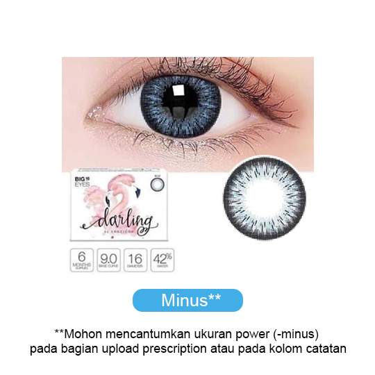 Darling by Exoticon Blue 2 Color Softlens Minus Darling by Exoticon Blue 2 Color Softlens Minus