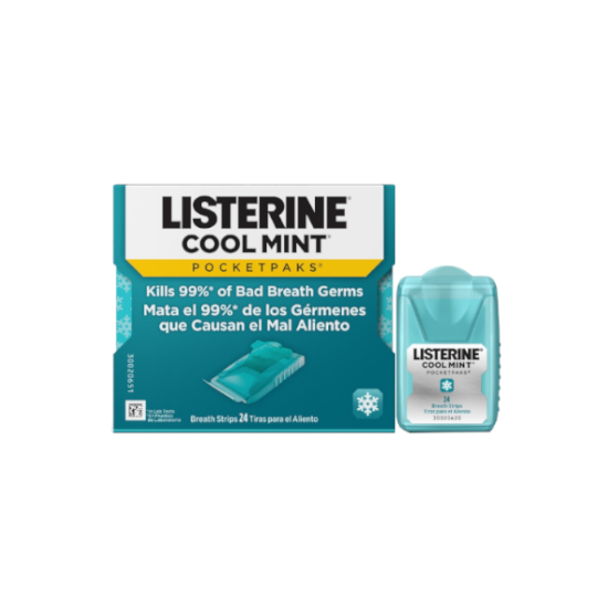 LISTERINE COOL MINT POCKET BREATH STRIPS LISTERINE COOL MINT POCKET BREATH STRIPS
