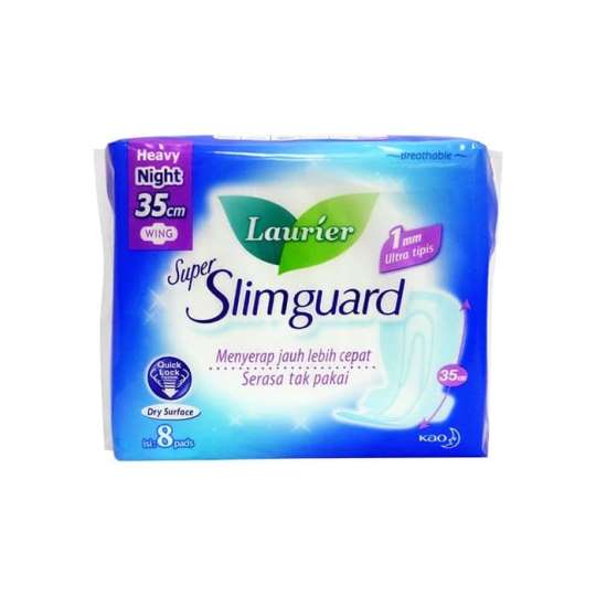 Laurier Super Slimguard Night 35 cm 8 Pads Laurier Super Slimguard Night 35 cm 8 Pads