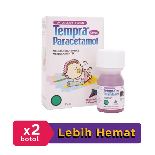Tempra Drops 15 ml 2 Botol Borongan Kegunaan, Efek Samping, Dosis dan