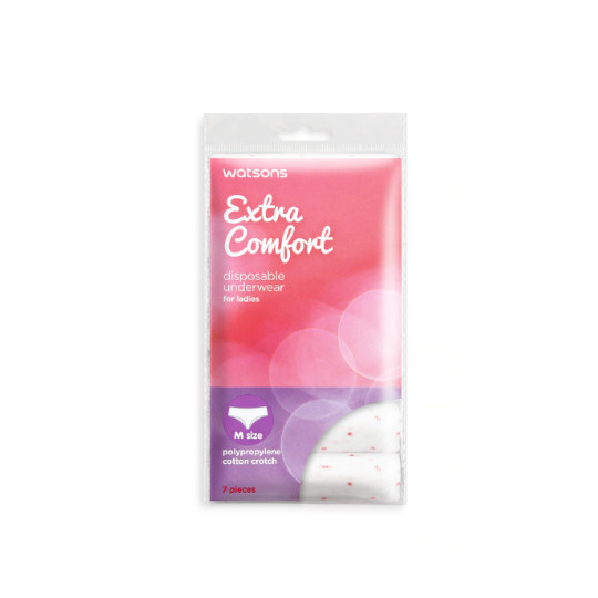 WATSONS DISPOSABLE UNDERWEAR FOR LADIES SIZE M 7 PIECES WATSONS DISPOSABLE UNDERWEAR FOR LADIES SIZE M 7 PIECES