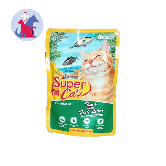 Super Cat Adult Tuna With Fish Liver 85 g Kegunaan, Efek Samping
