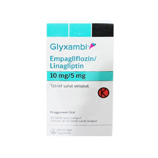Glyxambi 10 mg/5 mg 10 Tablet Kegunaan, Efek Samping, Dosis dan Aturan Pakai Halodoc