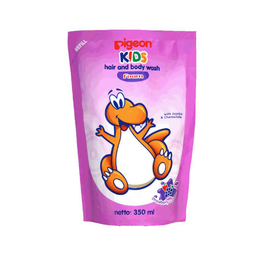 Pigeon Kids Hair & Body Wash Foam Strawberry Grape 350 ml Pigeon Kids Hair & Body Wash Foam Strawberry Grape 350 ml