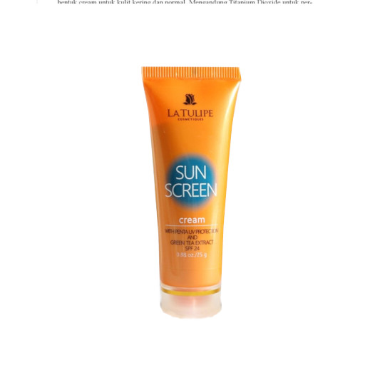La Tulipe Sunscreen Cream 25 g La Tulipe Sunscreen Cream 25 g