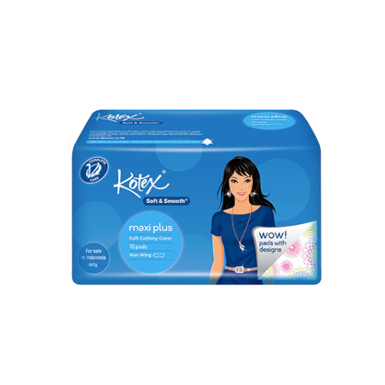 KOTEX SOFT SMOOTH MAXI PLUS NON WING 10 PADS KOTEX SOFT SMOOTH MAXI PLUS NON WING 10 PADS