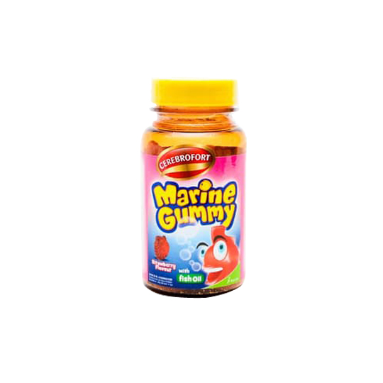 CEREBROFORT MARINE GUMMY BOTOL STRAWBERRY 30 TABLET CEREBROFORT MARINE GUMMY BOTOL STRAWBERRY 30 TABLET