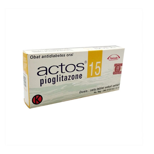 Actos 15 mg 2 Box (14 Tablet/Box) - Obat Rutin Actos 15 mg 2 Box (14 Tablet/Box) - Obat Rutin