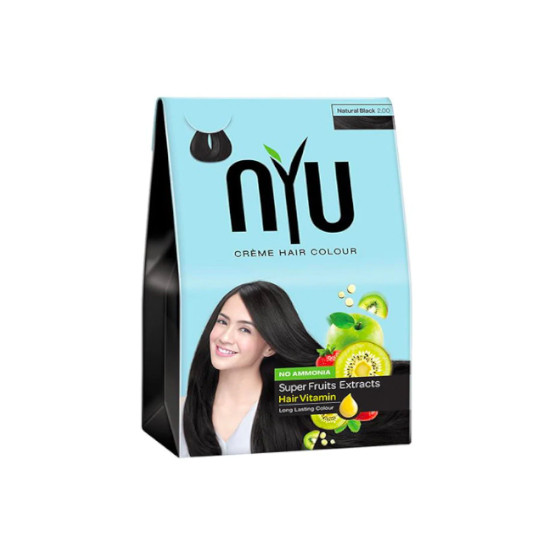 Nyu Creme Hair Colour Natural Black Nyu Creme Hair Colour Natural Black
