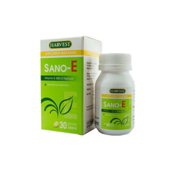 HARVEST SANO E 400 IU NATURAL 30 KAPSUL HARVEST SANO E 400 IU NATURAL 30 KAPSUL