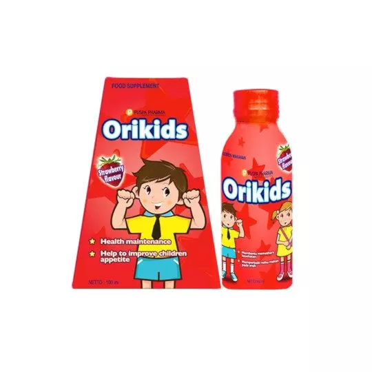 ORIKIDS SIRUP RASA STRAWBERRY 100 ML ORIKIDS SIRUP RASA STRAWBERRY 100 ML