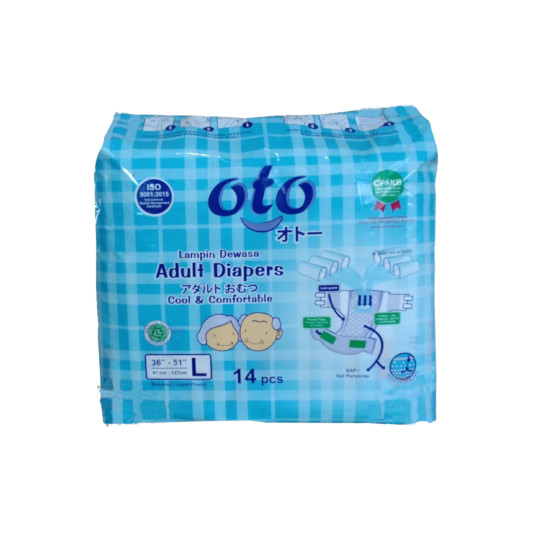 Oto Adult Diapers L 14 Pieces Oto Adult Diapers L 14 Pieces