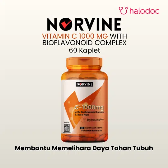 Norvine Vitamin C 1000 mg with Bioflavonoid Complex 60 Kaplet - Gambar 1