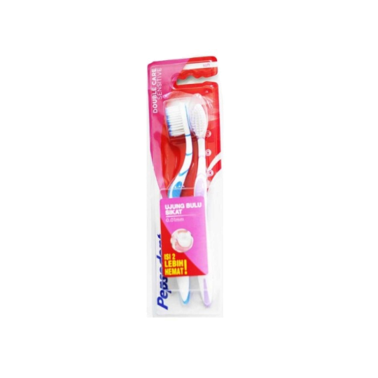 Pepsodent Toothbrush Double Care Sensitive Soft 2 Pieces Pepsodent Toothbrush Double Care Sensitive Soft 2 Pieces