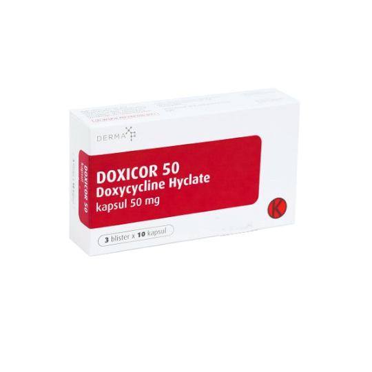 Doxicor 50 mg 10 Kapsul Doxicor 50 mg 10 Kapsul