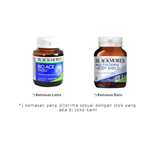 Blackmores Bio Ace Excell / Multivitamin + Body Shield 30 Kapsul Blackmores Bio Ace Excell / Multivitamin + Body Shield 30 Kapsul