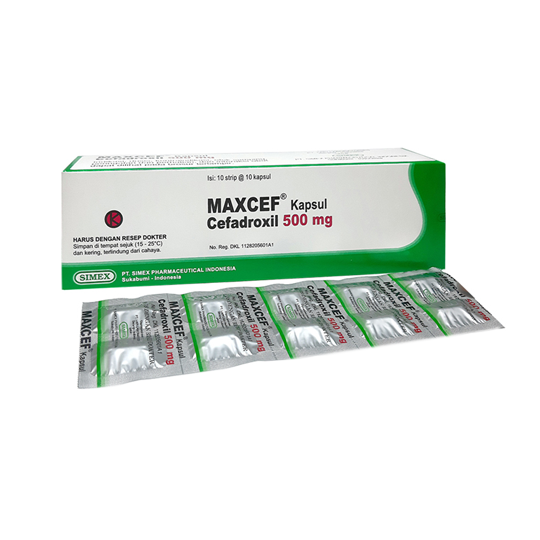 Maxcef 500 mg 10 Kapsul Maxcef 500 mg 10 Kapsul