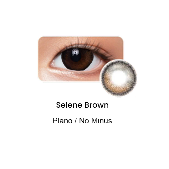 Eyelovin Mite Clair Pure Moist Selene Brown Softlens Plano/No Minus Eyelovin Mite Clair Pure Moist Selene Brown Softlens Plano/No Minus