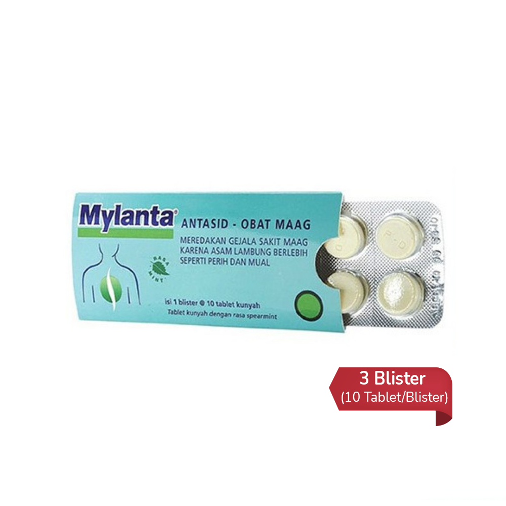 Mylanta 3 Strip (10 Tablet/Strip) - Hemat Borongan Mylanta 3 Strip (10 Tablet/Strip) - Hemat Borongan