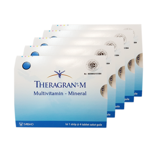 Theragran-M 5 Strip (4 Tablet/Strip) - Hemat Borongan Theragran-M 5 Strip (4 Tablet/Strip) - Hemat Borongan