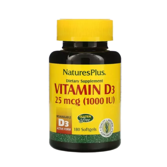 Nature's Plus Vitamin D3 1000 IU 180 Kapsul Kegunaan, Efek Samping