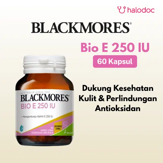 Blackmores Natural E/Bio E 250 IU 60 Kapsul - Gambar 1