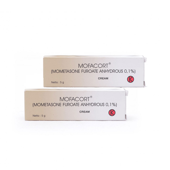 Mofacort 0.1% Cream 5 g 2 Tube - Hemat Borongan Mofacort 0.1% Cream 5 g 2 Tube - Hemat Borongan