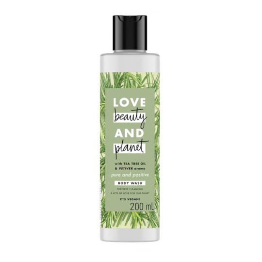 Love Beauty Planet Pure and Positive Body Wash 200 ml Love Beauty Planet Pure and Positive Body Wash 200 ml