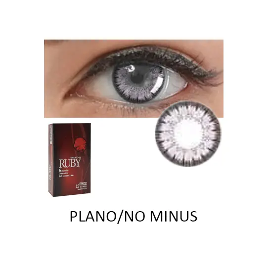 Ruby Violet 2 Color Softlens Plano/No Minus