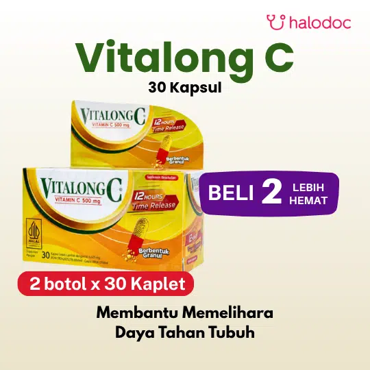Vitalong C 2 Botol (30 Kapsul/Botol) - Hemat Borongan - Gambar 1