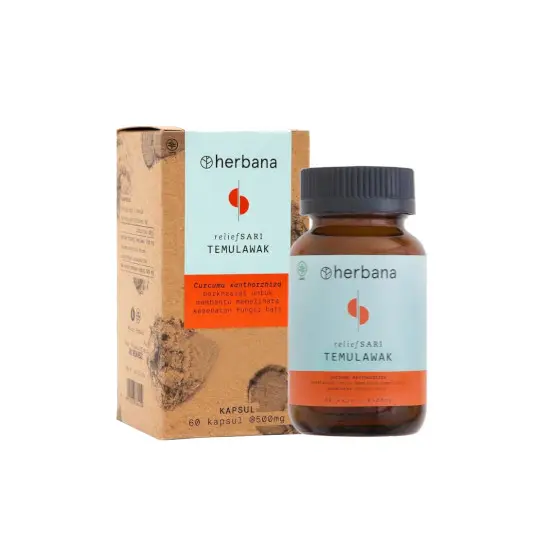 Herbana Temulawak 60 Kapsul Kegunaan, Efek Samping, Dosis dan Aturan