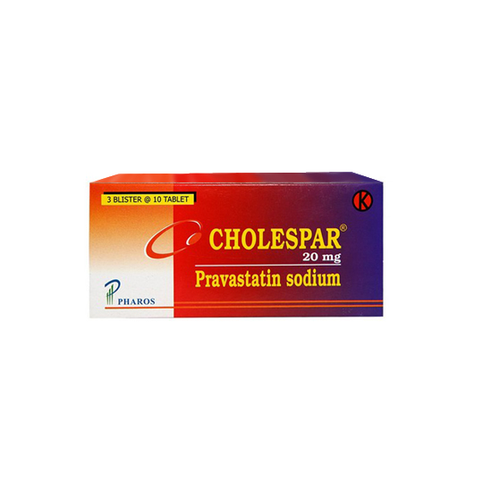 CHOLESPAR 20 MG 10 TABLET CHOLESPAR 20 MG 10 TABLET