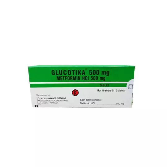 GLUCOTIKA 500 MG 10 TABLET GLUCOTIKA 500 MG 10 TABLET