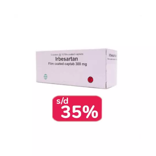 IRBESARTAN 300 MG 30 KAPSUL - OBAT RUTIN IRBESARTAN 300 MG 30 KAPSUL - OBAT RUTIN
