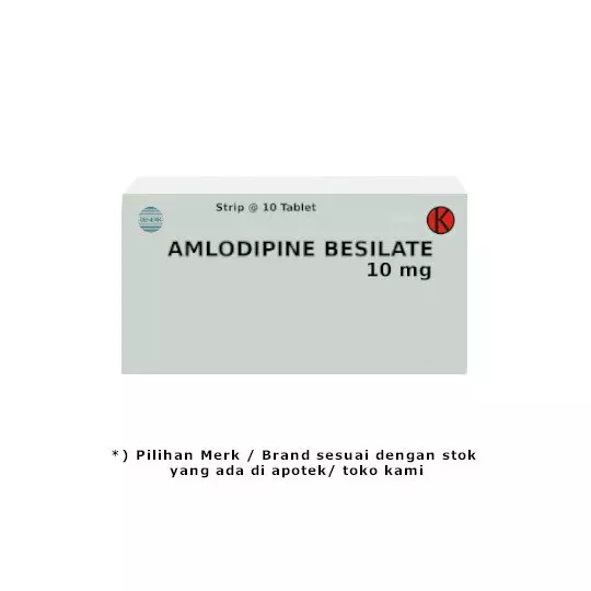 AMLODIPINE 10 MG 100 TABLET - OBAT RUTIN AMLODIPINE 10 MG 100 TABLET - OBAT RUTIN
