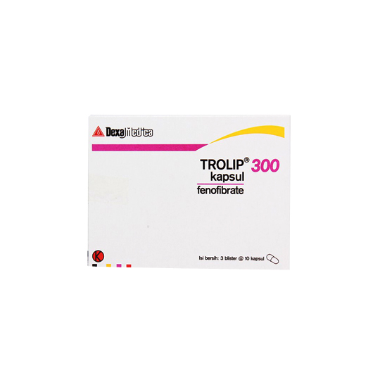 Trolip 300 mg 3 Strip (10 Kapsul/Strip) - Obat Rutin Trolip 300 mg 3 Strip (10 Kapsul/Strip) - Obat Rutin