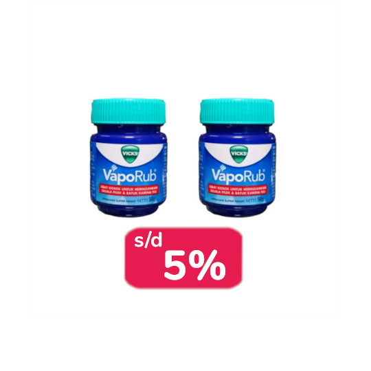 Vicks Vaporub 50 g 2 Tube - Lebih Hemat Vicks Vaporub 50 g 2 Tube - Lebih Hemat