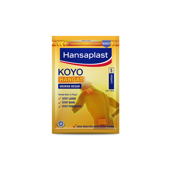 HANSAPLAST KOYO HANGAT BESAR 5 LEMBAR HANSAPLAST KOYO HANGAT BESAR 5 LEMBAR