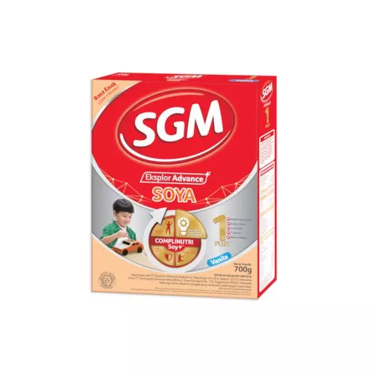 SGM EKSPLOR ADVANCE+ SOYA 1 PLUS VANILA FORMULA SUSU BUBUK 700 GR SGM EKSPLOR ADVANCE+ SOYA 1 PLUS VANILA FORMULA SUSU BUBUK 700 GR