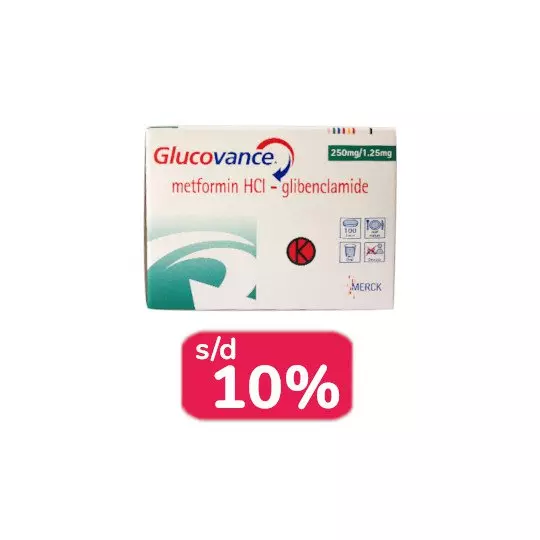 GLUCOVANCE 1.25 MG/250 MG 30 TABLET - OBAT RUTIN GLUCOVANCE 1.25 MG/250 MG 30 TABLET - OBAT RUTIN